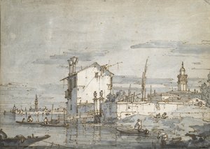 Una isla en la laguna de Giovanni Antonio Canal